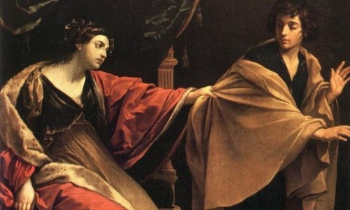 Guido Reni (1575–1642) Joseph and Potiphar's Wife (1631) Medium oil on canvas. cc: publik domain wikipedia