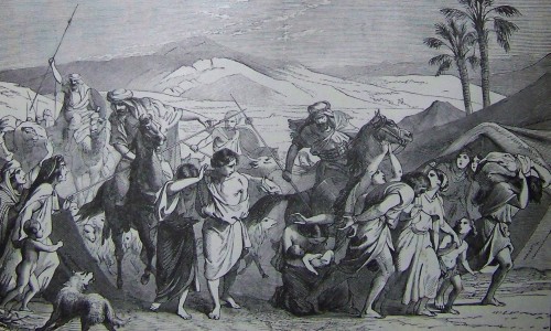 cc: wikipedia Israelites Carried Captive (illustration from the 1890 Holman Bible)