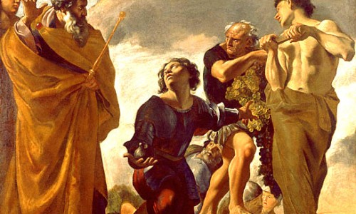 Moses and the Messengers from Canaan (painting by Giovanni Lanfranco) | cc: wikimedia