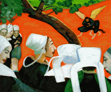 Vision After the Sermon, Paul Gaugin. cc: Wikipedia